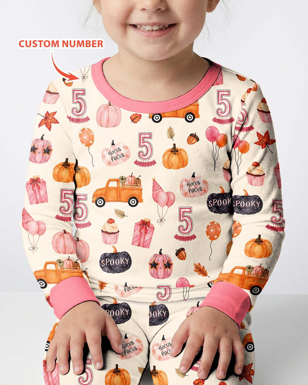 Little Pumpkin Birthday Bamboo Two Piece Long Sleeve Pajama Set