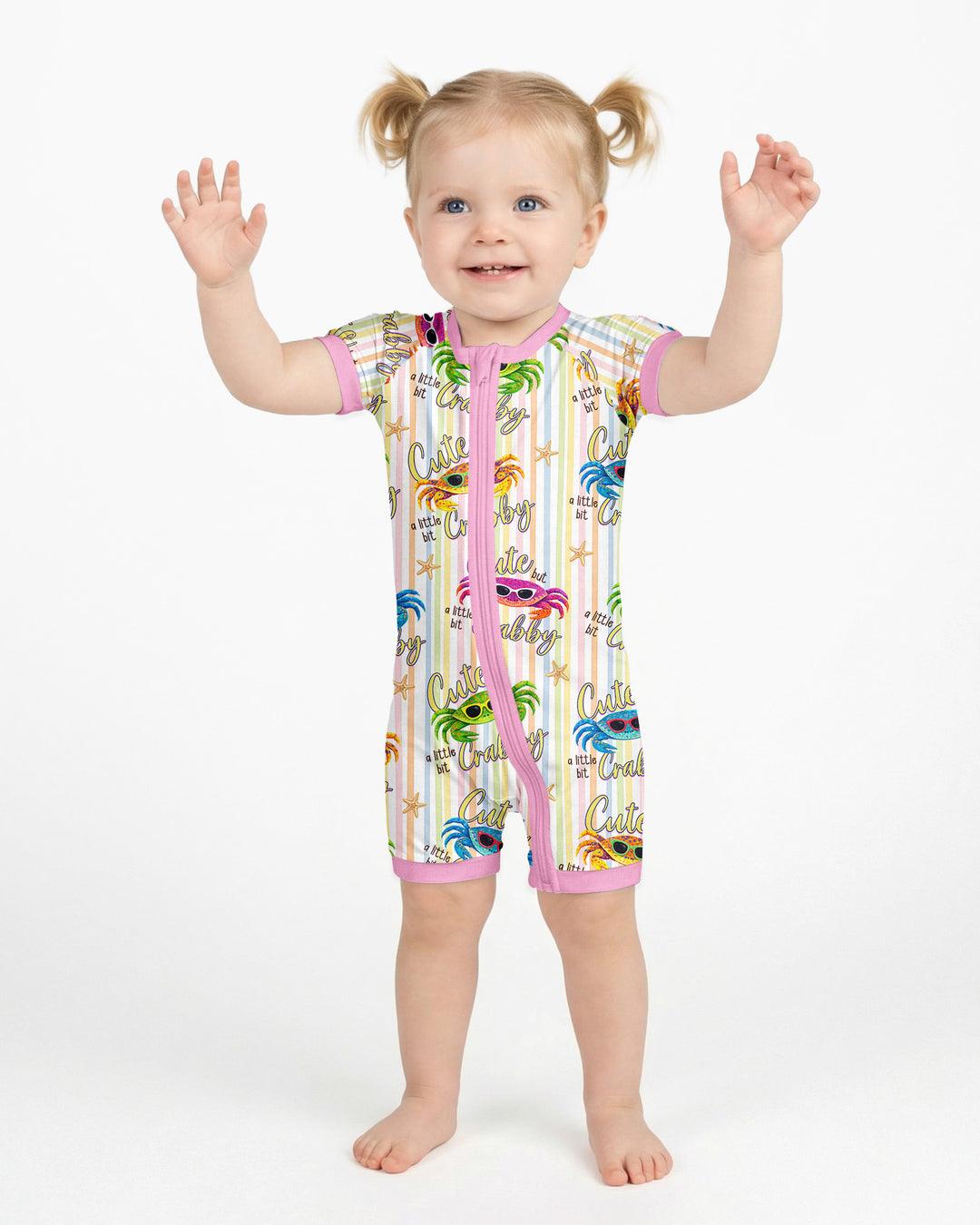 Cute But A Little Bit Crabby Bamboo Shorty Zippy