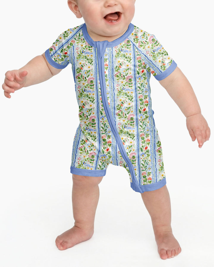 Paste Floral Girl Bamboo Shorty Zippy