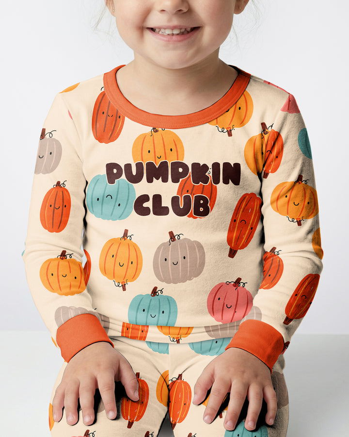 Mommy's Little Pumpkin  Bamboo Two Piece Long Sleeve Pajama Set