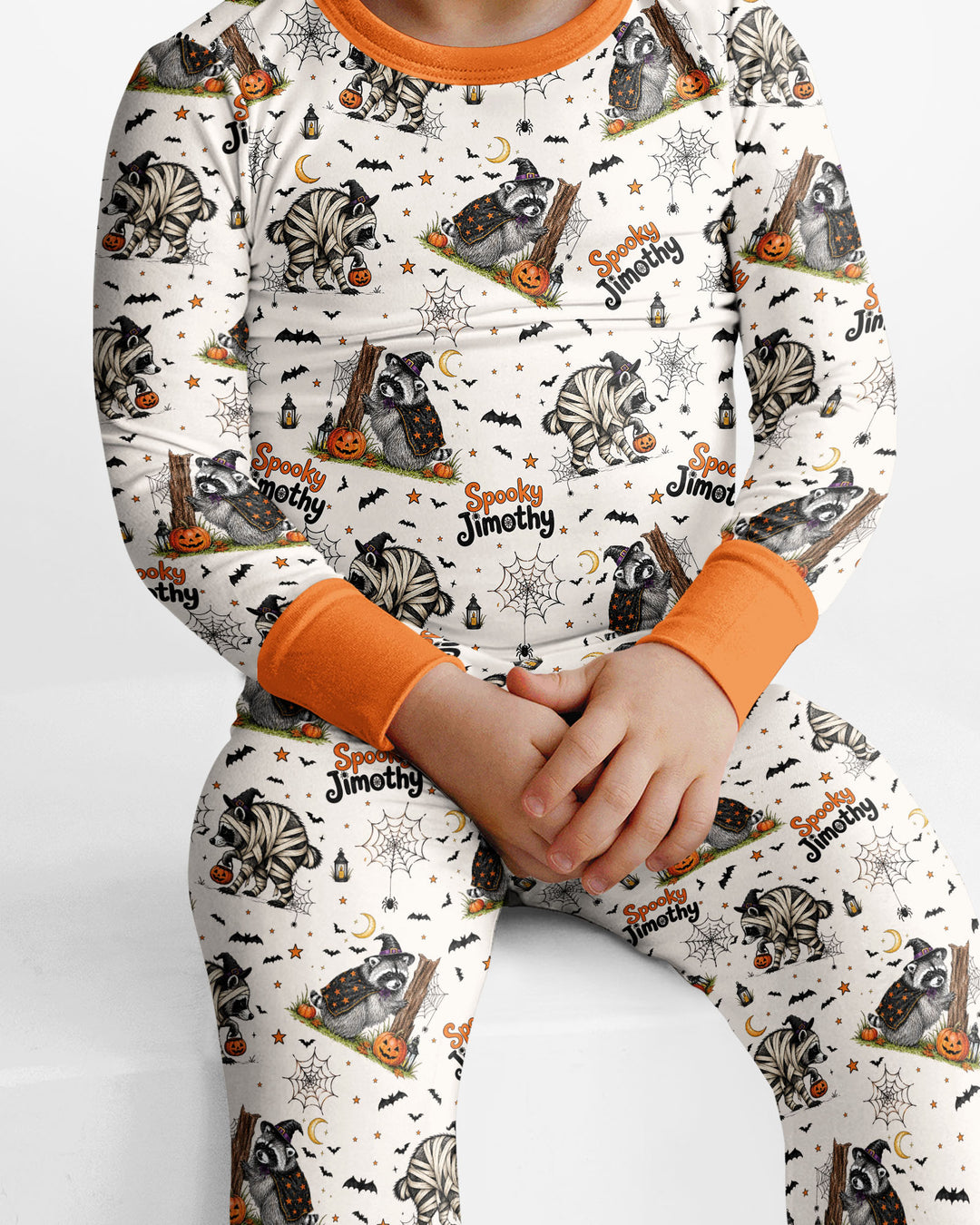 Spooky Jimothy Bamboo Two Piece Long Sleeve Pajama Set