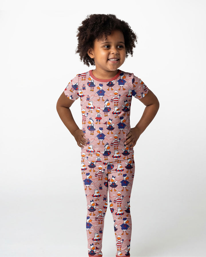 Freedom Floaties Family Matching Bamboo Two Piece Short Sleeve Pajama Set