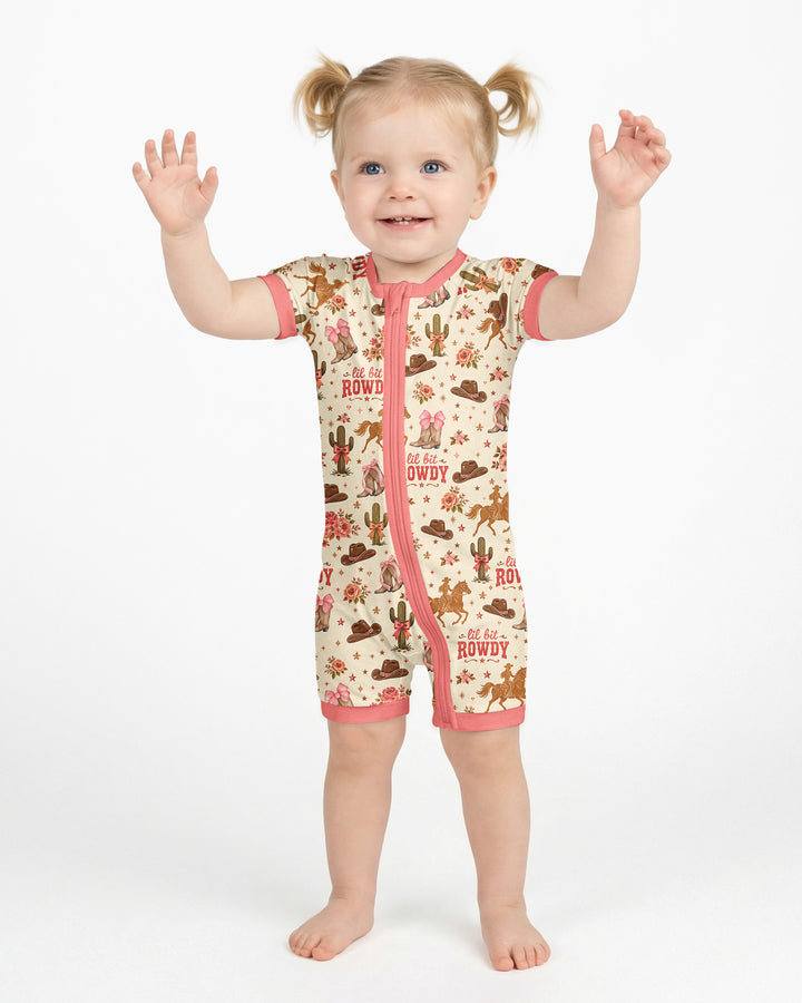 Coquette Cowgirl Lil Bit Rowdy Shorty Zippy