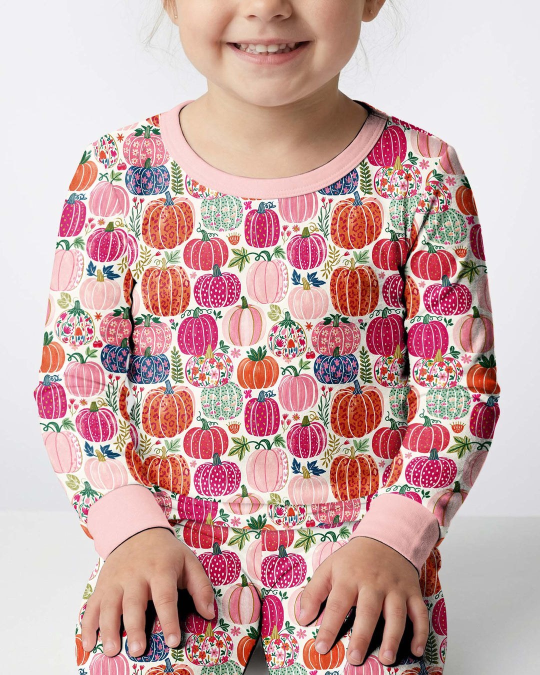 Pumpkin & Bloom Bamboo Two Piece Long Sleeve Pajama Set