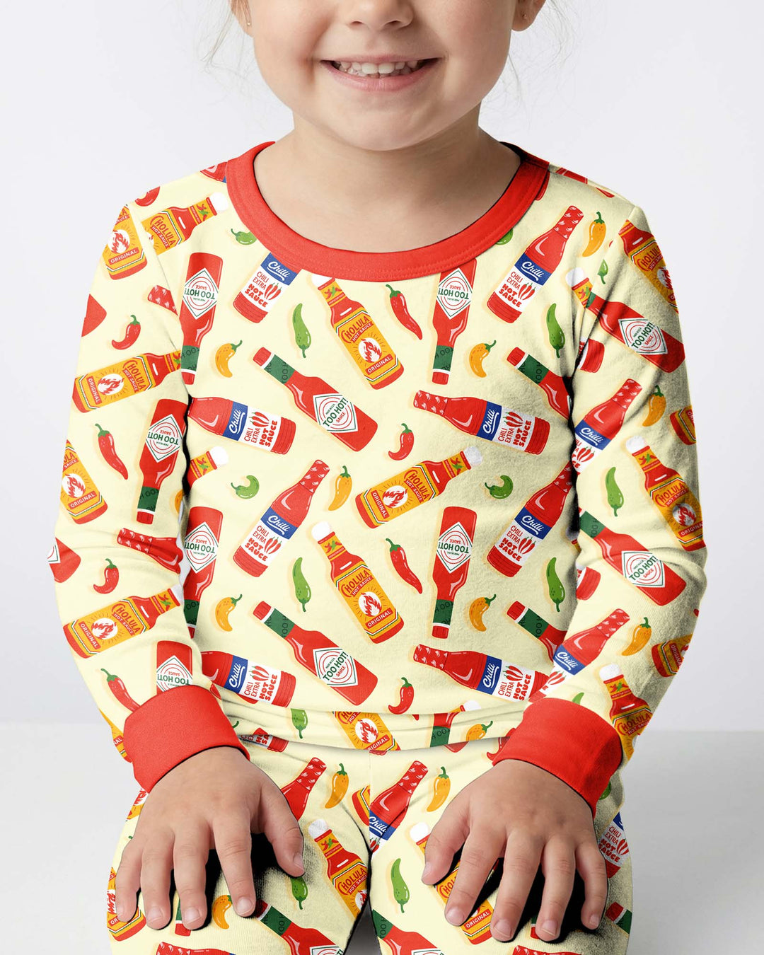 Spicy Sauce Bamboo Two Piece Long Sleeve Pajama Set