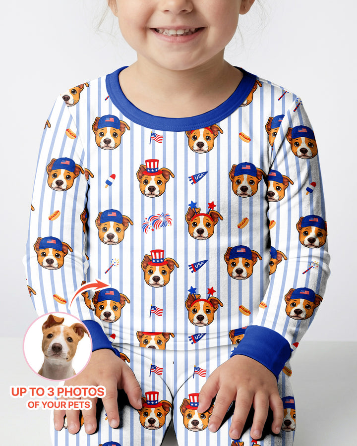 Conjunto de pijama de dos piezas de bambú con mangas largas, plantilla PERSONALIZADA