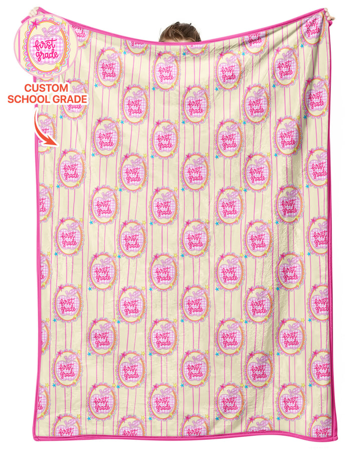 Custom Grade School Sweetie Bamboo Blanket