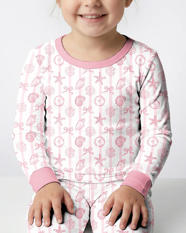 Conjunto de pijama de dos piezas de bambú con mangas largas, plantilla PERSONALIZADA