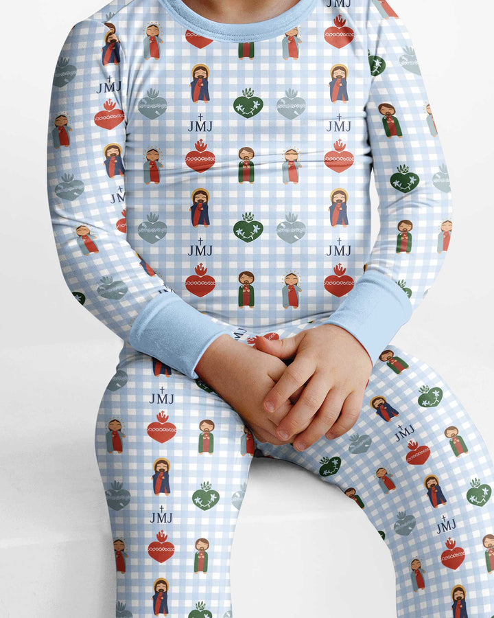 Holy Family Bamboo Two Piece Long Sleeve Pajama Set