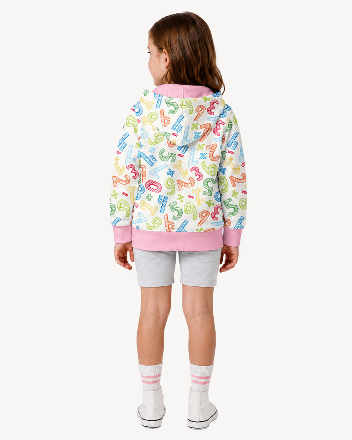 Sudadera con cremallera de bambú con el alfabeto hebreo