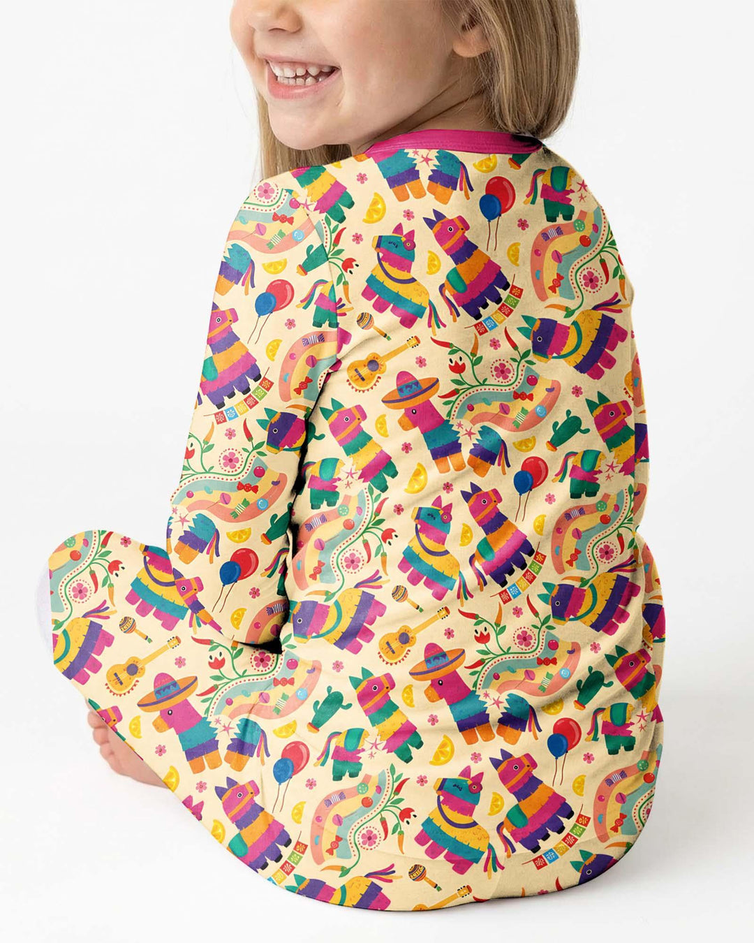 Piñata Candy Party Bamboo Two Piece Long Sleeve Pajama Set