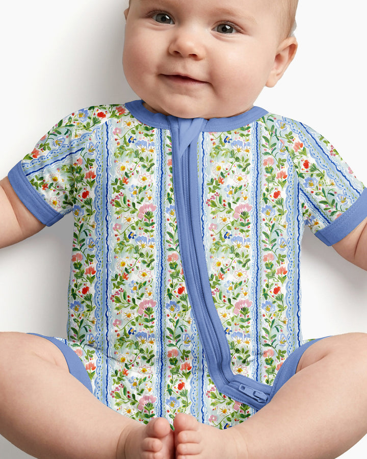 Paste Floral Girl Bamboo Shorty Zippy