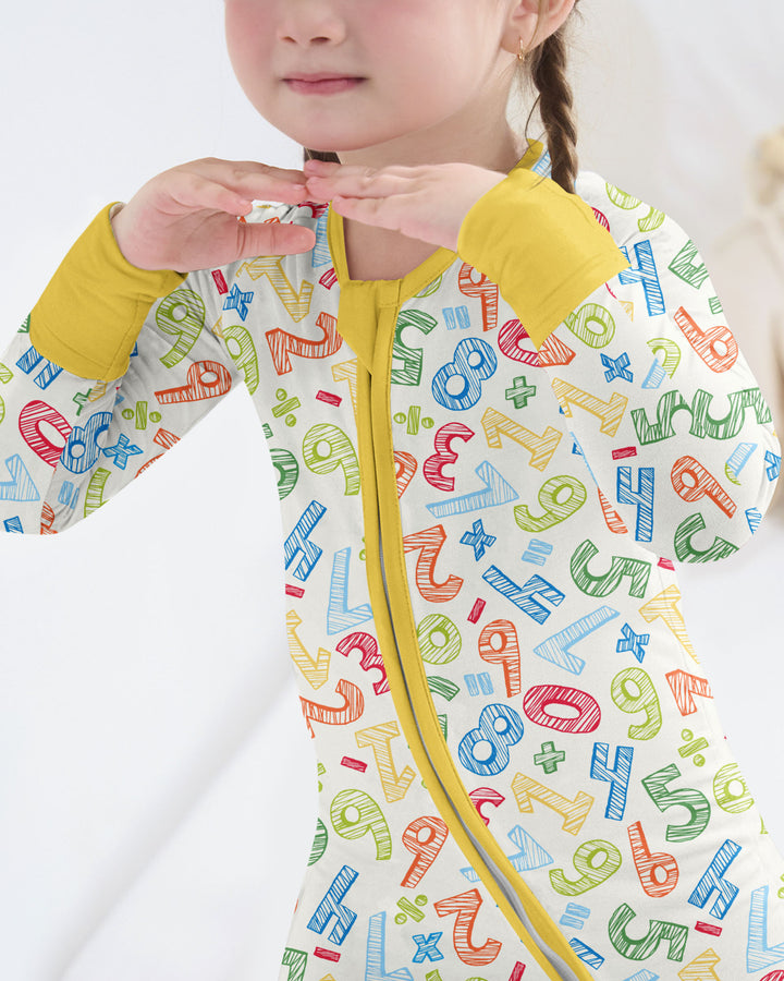 Math Doodles Bamboo Convertible Zippy