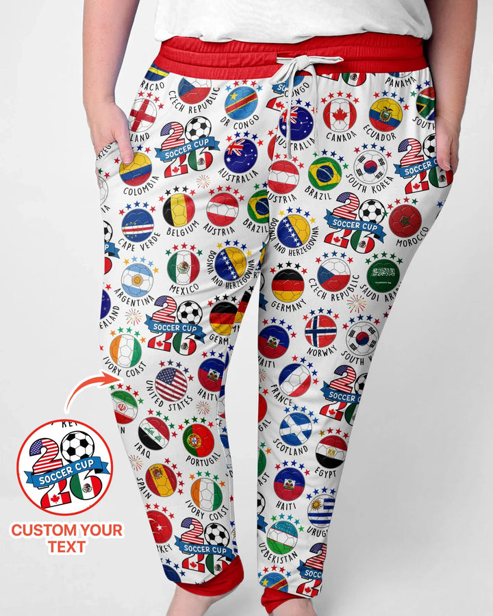 The World Plays Here 2026 Soccer Tour Bamboo Women Pajama Set