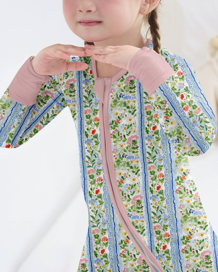 Paste Floral Girl Bamboo Convertible Zippy