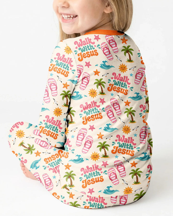 Conjunto de pijama de dos piezas de manga larga de bambú con estampados islámicos