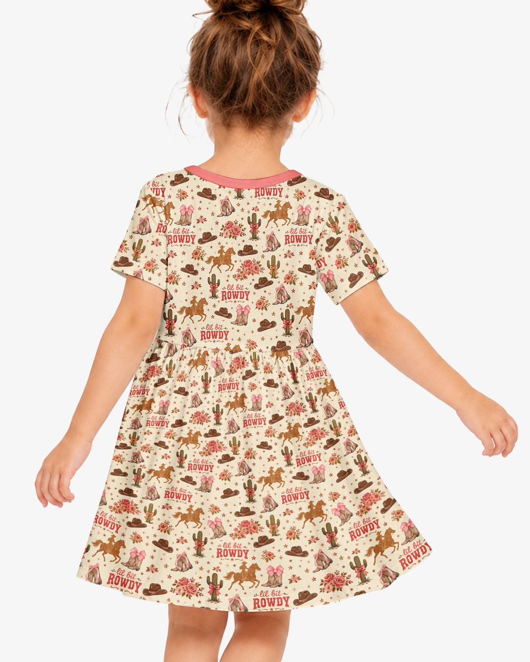 Coquette Cowgirl Lil Bit Rowdy Bamboo Twirl Dress