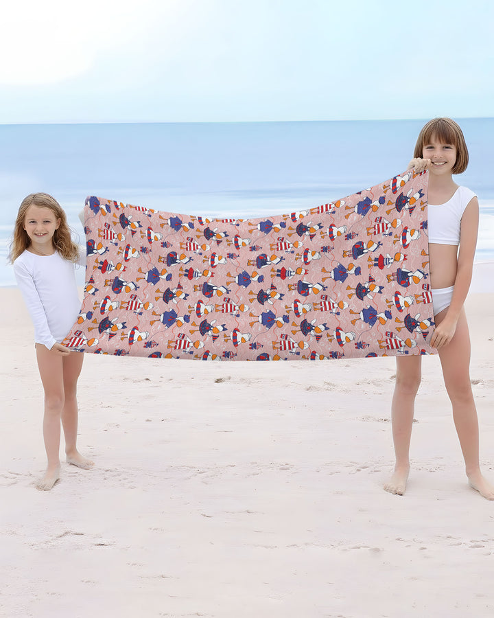Freedom Floaties Family Matching Bamboo Beach Towel