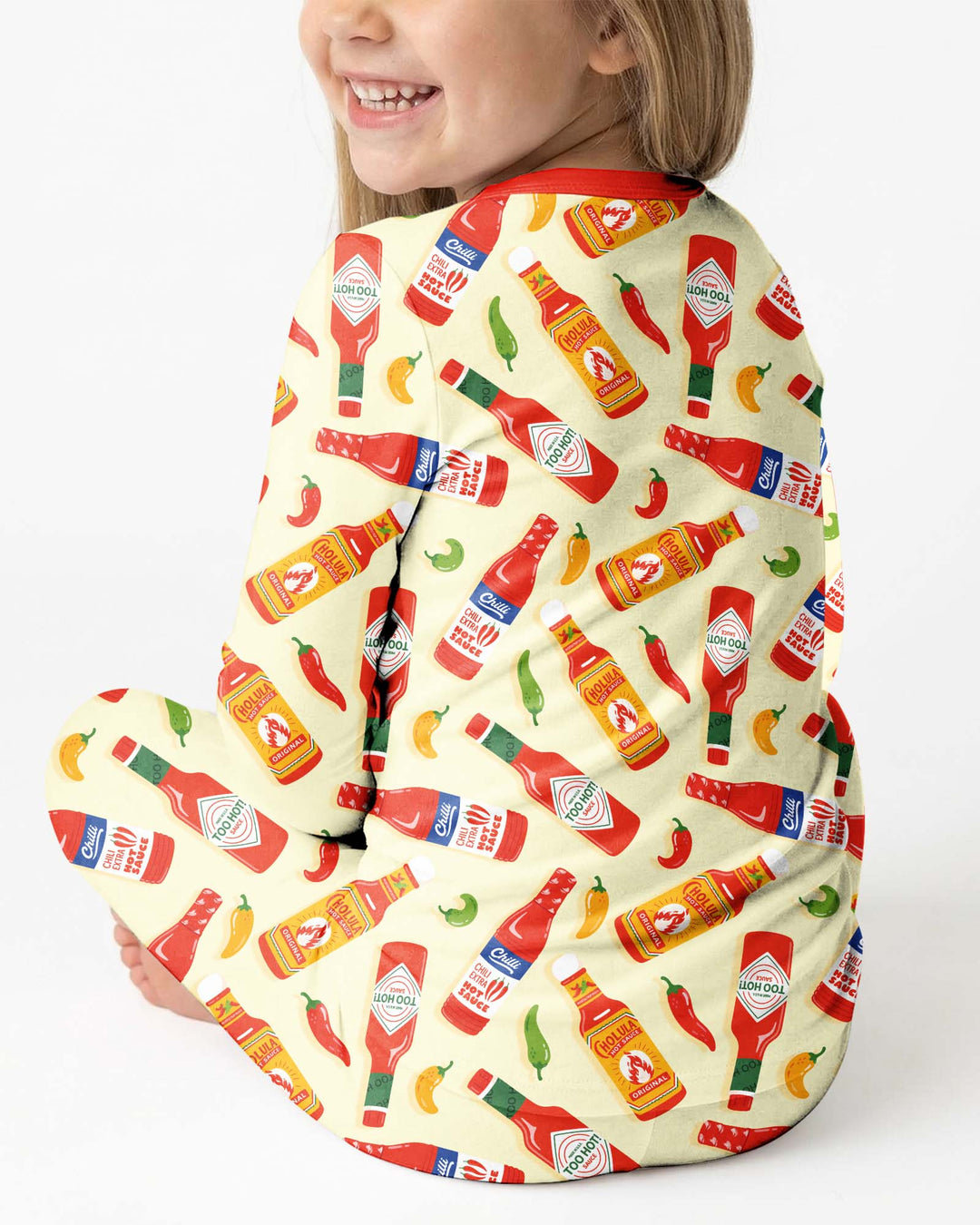 Spicy Sauce Bamboo Two Piece Long Sleeve Pajama Set