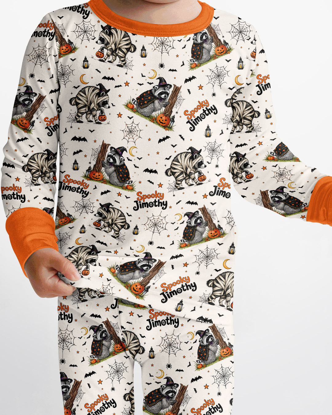 Spooky Jimothy Bamboo Two Piece Long Sleeve Pajama Set