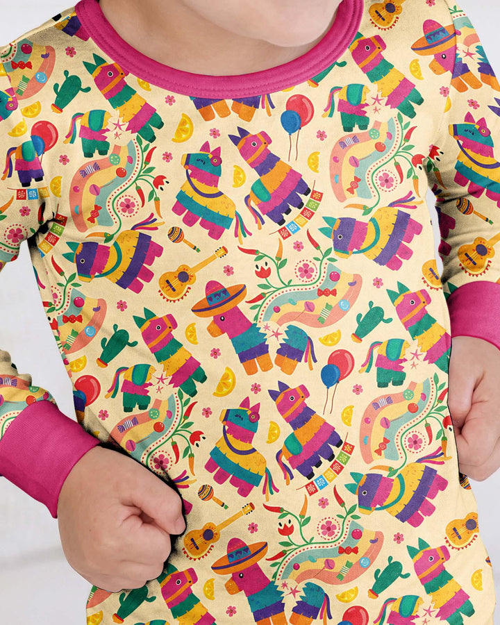Piñata Candy Party Bamboo Two Piece Long Sleeve Pajama Set