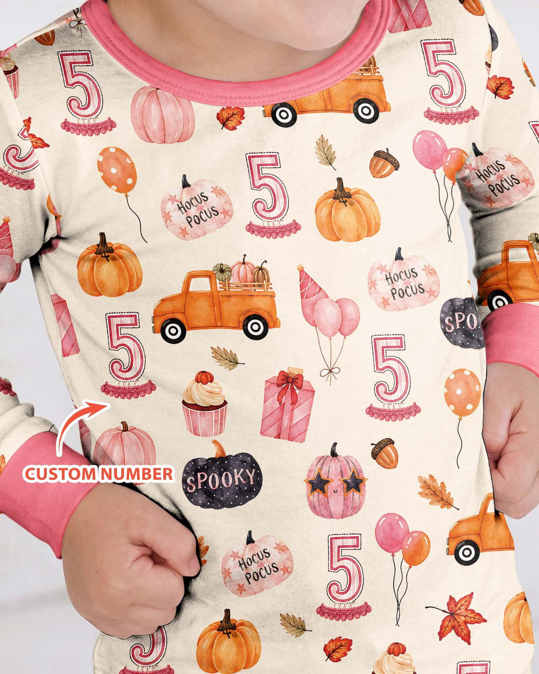 Little Pumpkin Birthday Bamboo Two Piece Long Sleeve Pajama Set