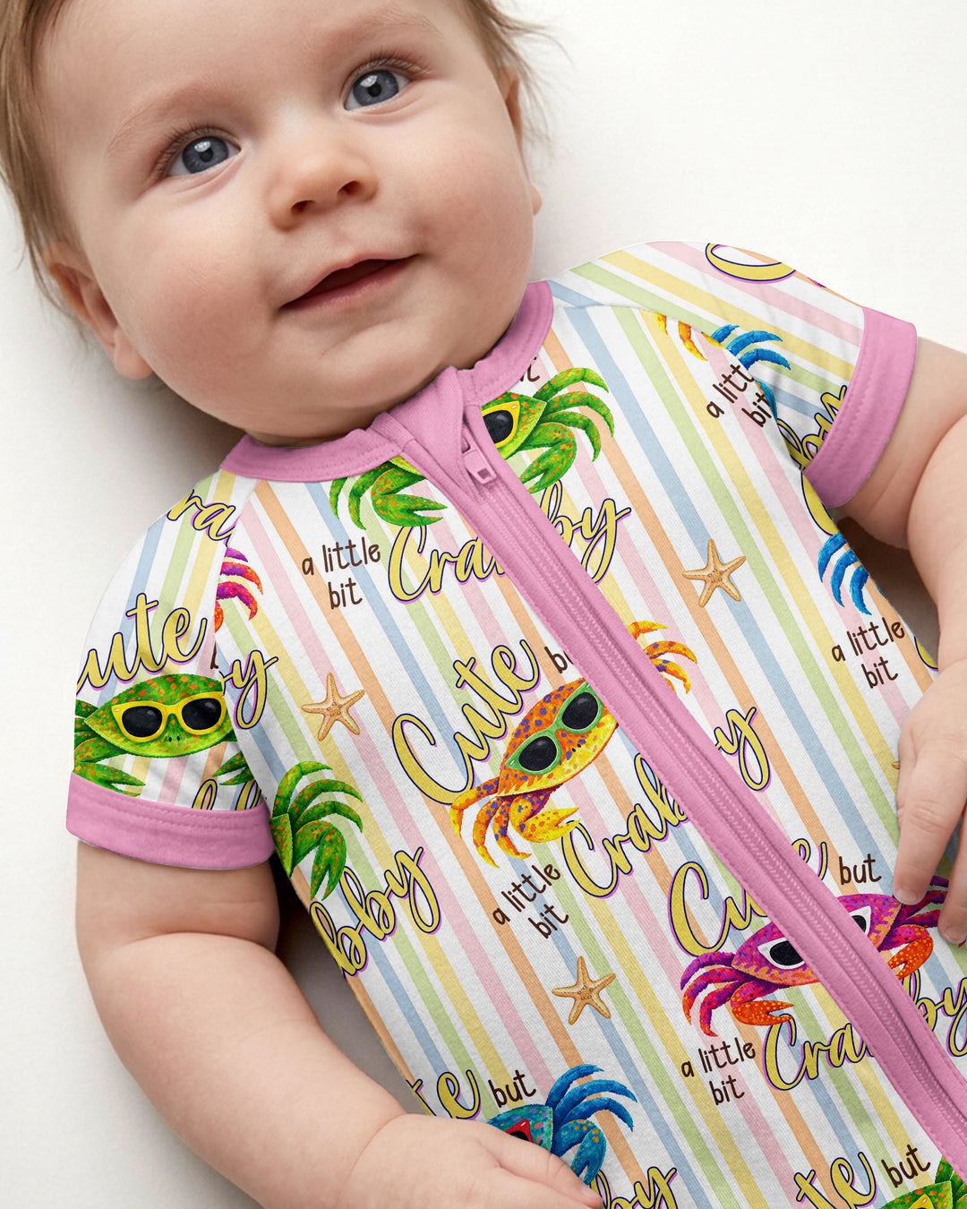 Cute But A Little Bit Crabby Bamboo Shorty Zippy