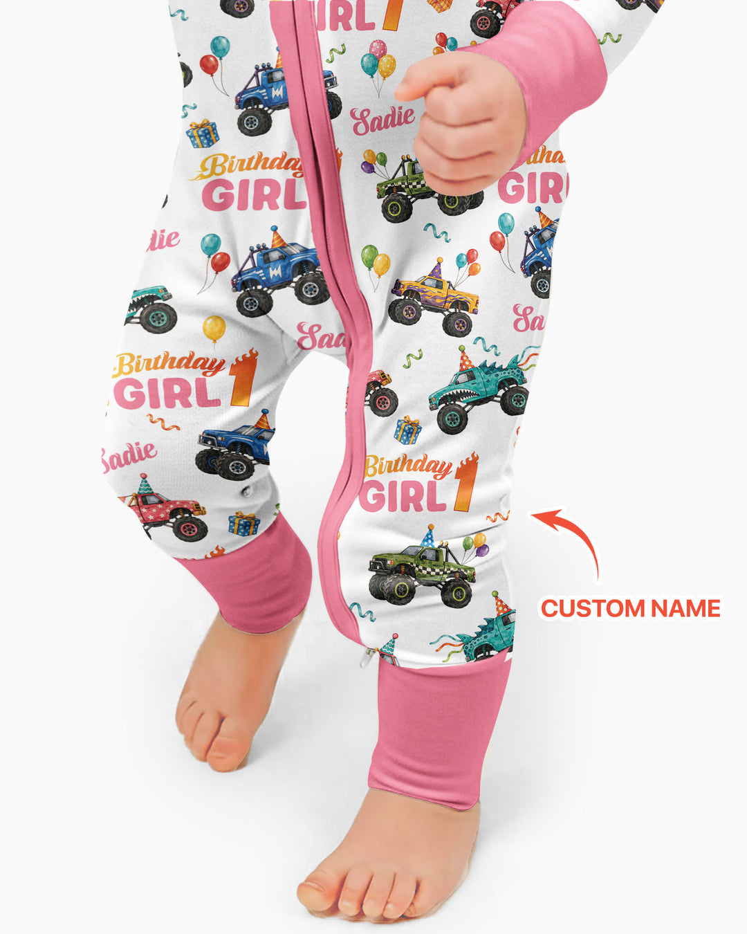 Monster Truck Birthday Party Bamboo Convertible Zippy