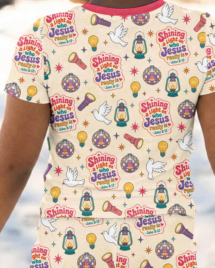 Zweiteiliges, kurzärmliges Pyjama-Set mit Marienkäfern