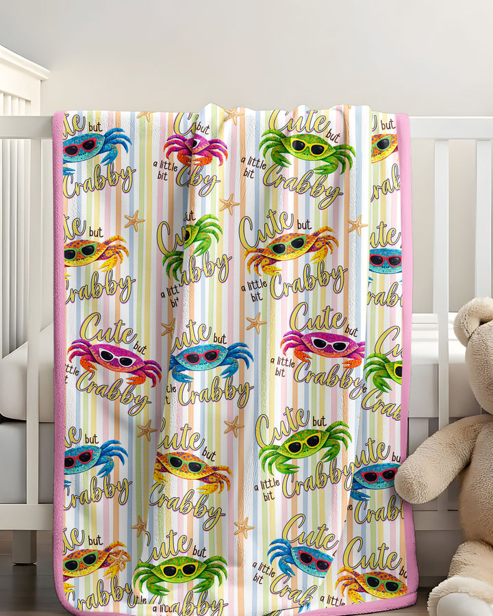 Cute But A Little Bit Crabby Bamboo Blanket