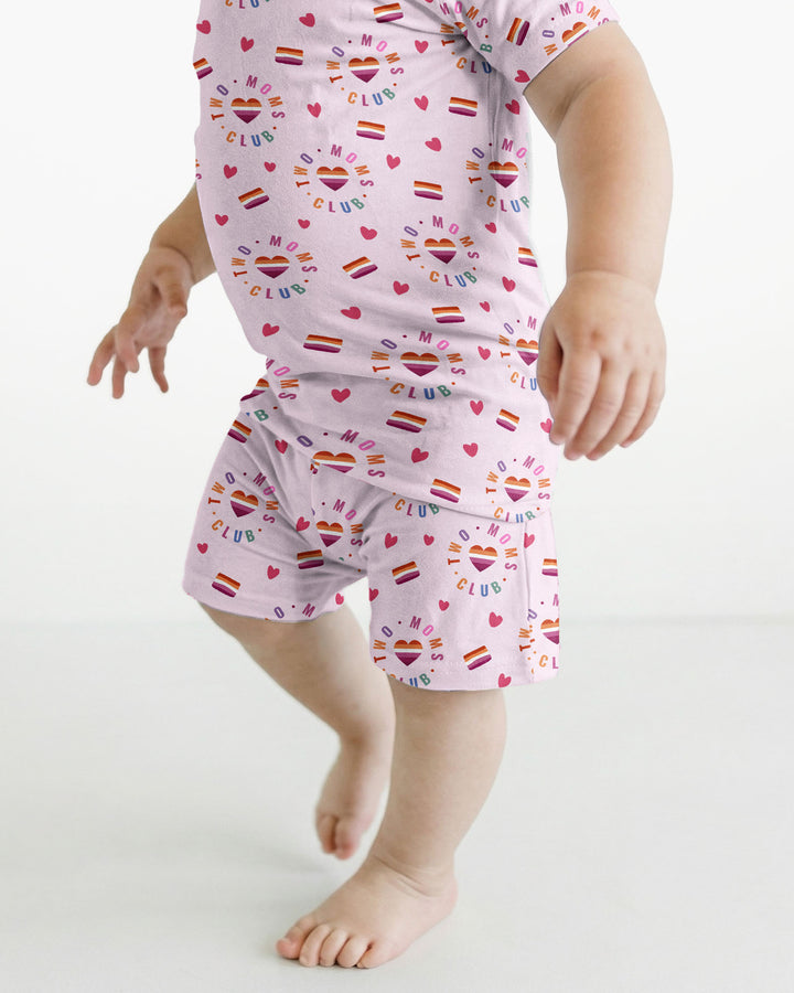 Schlafanzug-Set zweiteilig, kurze Ärmel, kurze Hose, Bambus