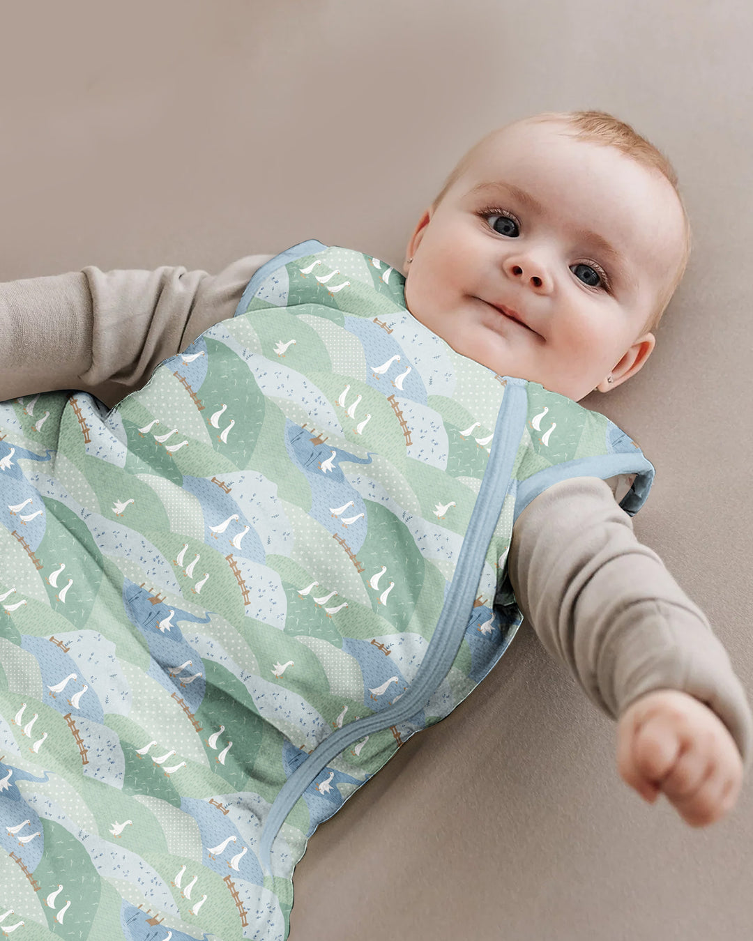 Wandering Geese Family Matching Bamboo Sleep Bag