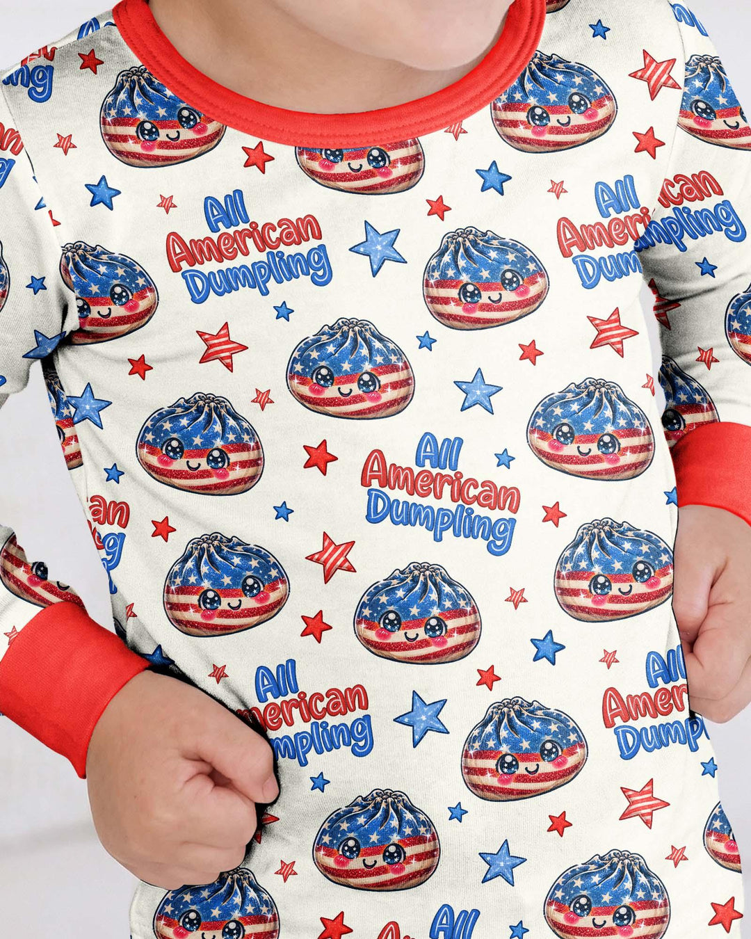 All American Dumpling Bamboo Two Piece Long Sleeve Pajama Set