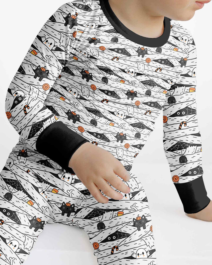 Little Mummy Crew Bamboo Two Piece Long Sleeve Pajama Set