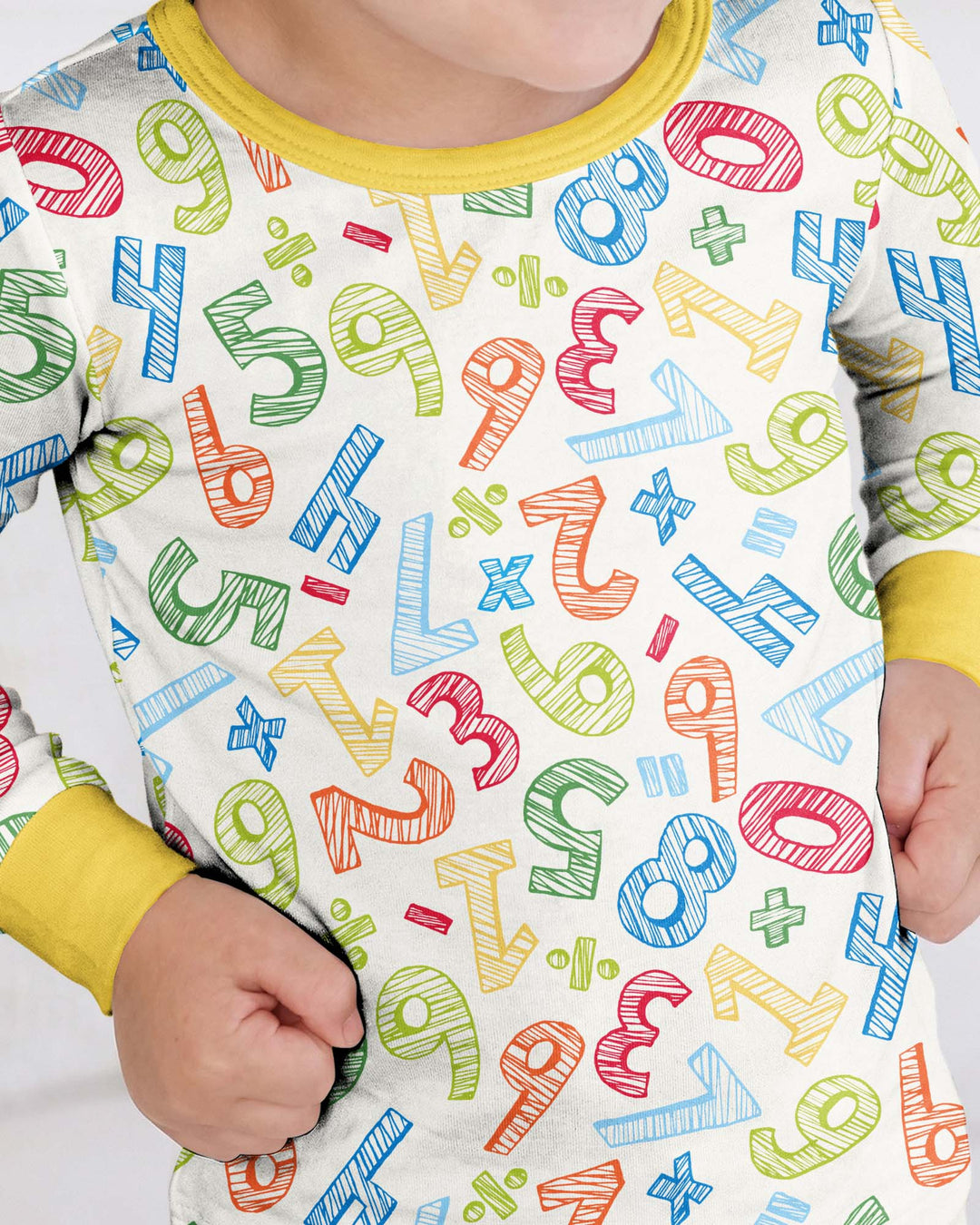 Math Doodles Bamboo Two Piece Long Sleeve Pajama Set