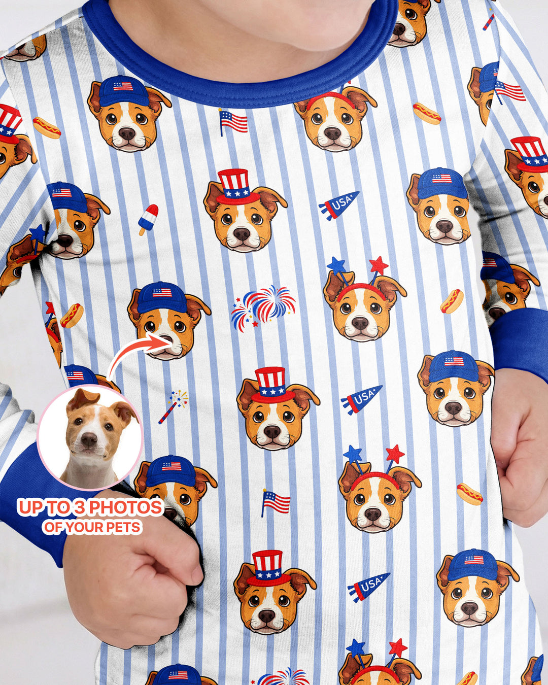 Conjunto de pijama de dos piezas de bambú con mangas largas, plantilla PERSONALIZADA