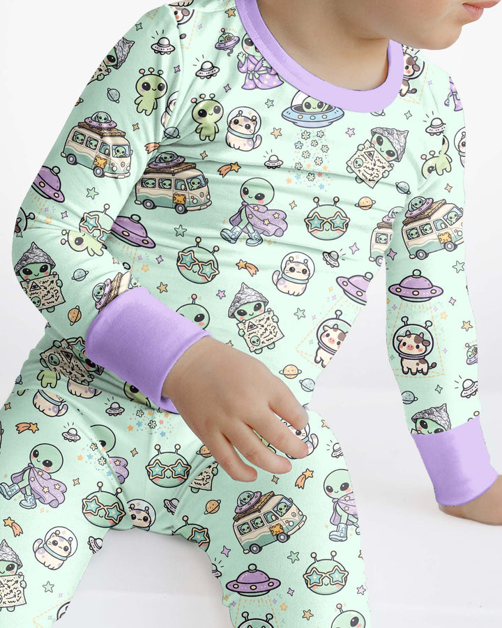 Little Alien Explorer Bamboo Two Piece Long Sleeve Pajama Set