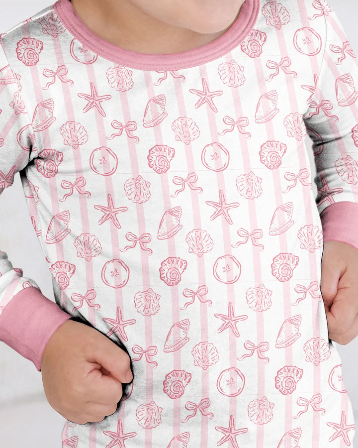 Conjunto de pijama de dos piezas de bambú con mangas largas, plantilla PERSONALIZADA