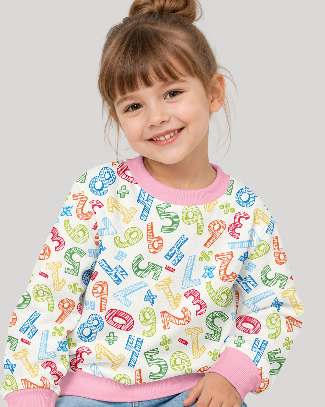 Math Doodles Bamboo Crewneck Sweatshirt