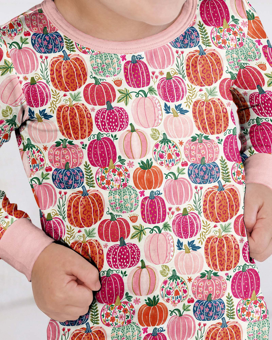 Pumpkin & Bloom Bamboo Two Piece Long Sleeve Pajama Set