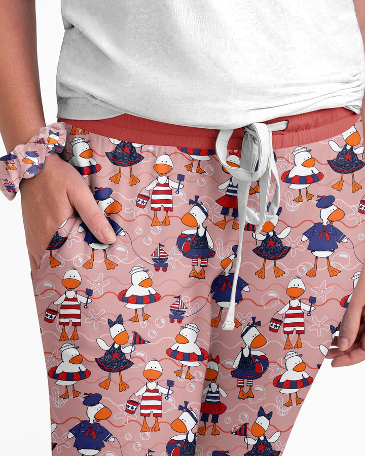 Freedom Floaties Family Matching Bamboo Women Pajama Set
