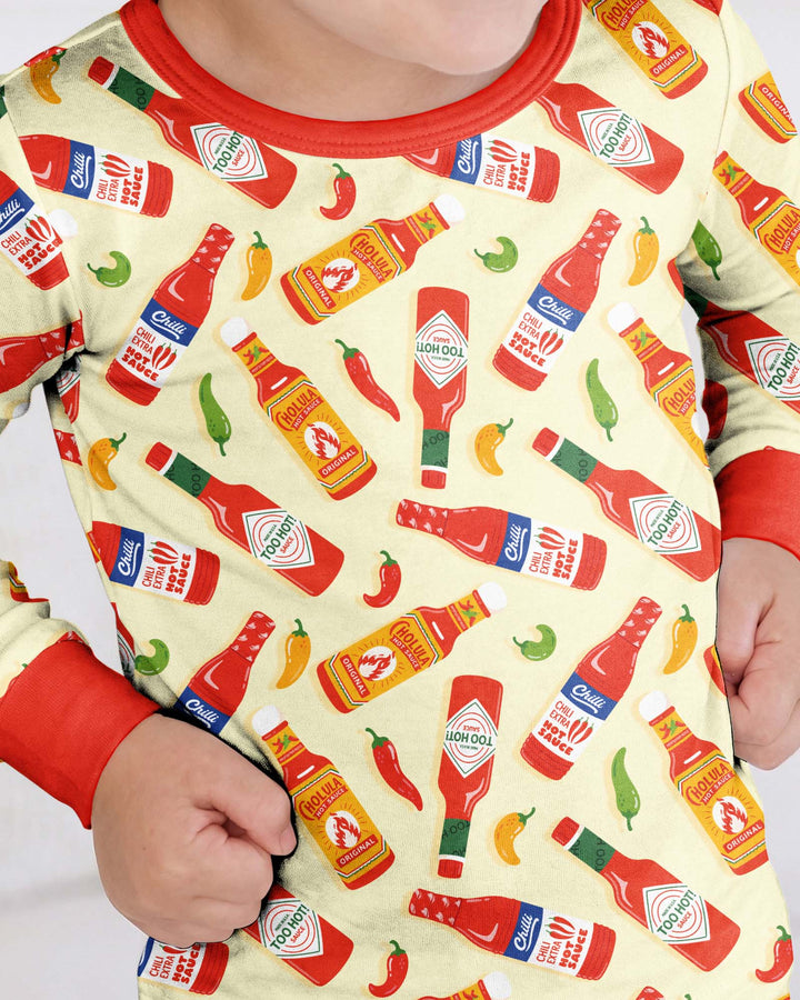 Spicy Sauce Bamboo Two Piece Long Sleeve Pajama Set