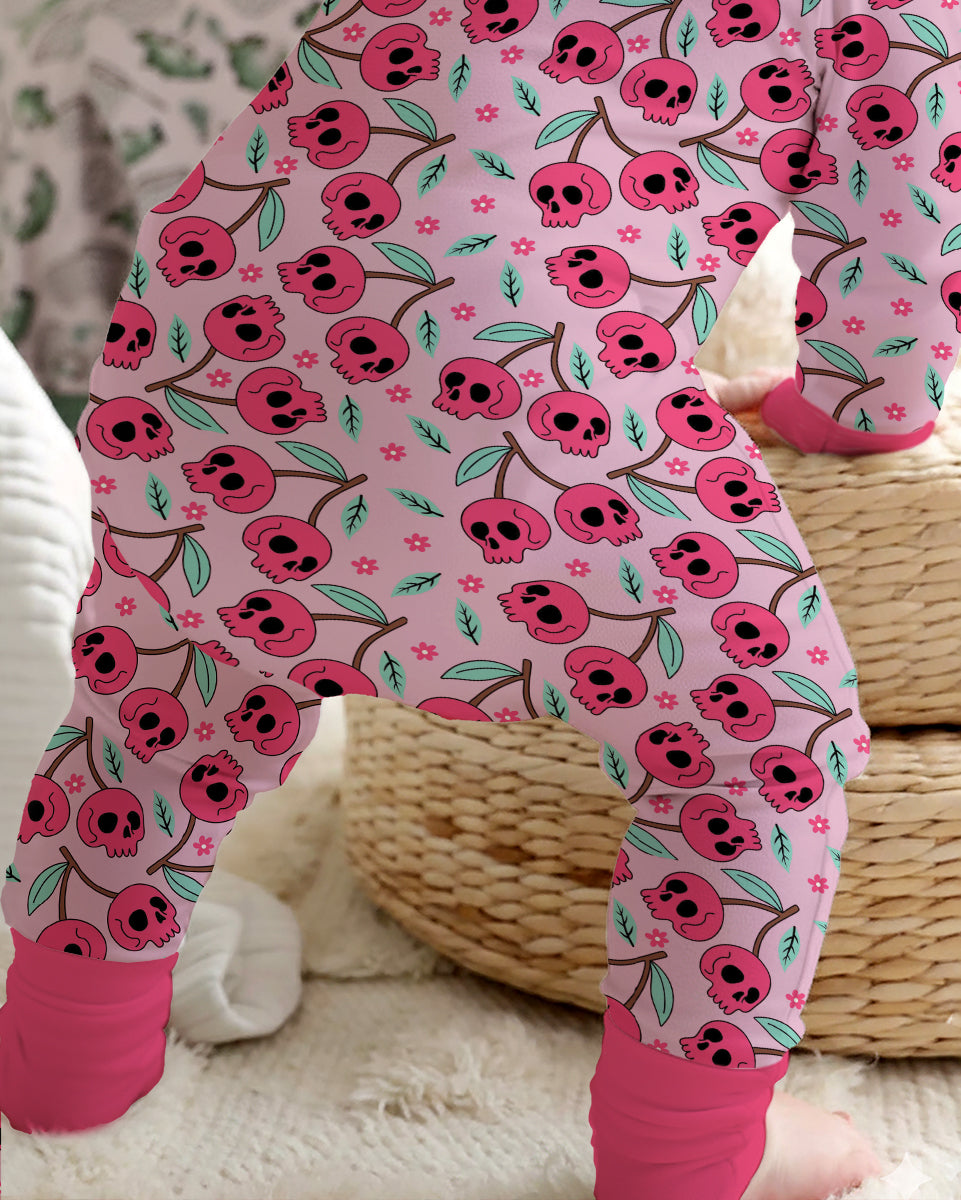 Halloween Cherry Skull Bamboo Convertible Zippy