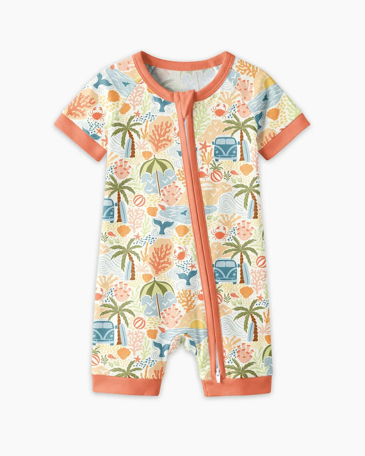 Beachy Boho Bamboo Shorty Zippy