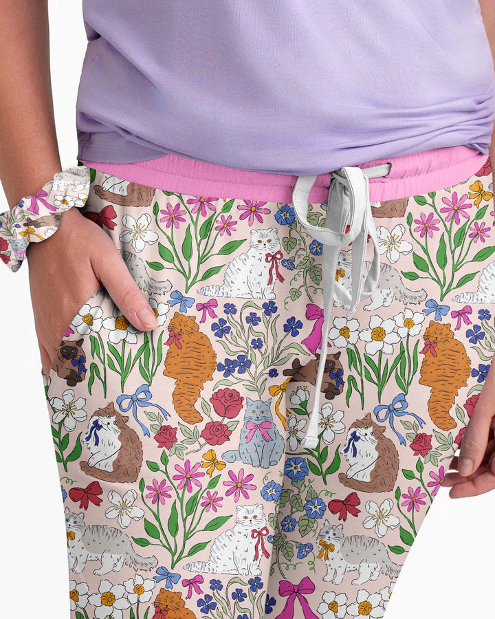 The Garden Cattery Mommy & Me Matching Bamboo Women Pajama Set