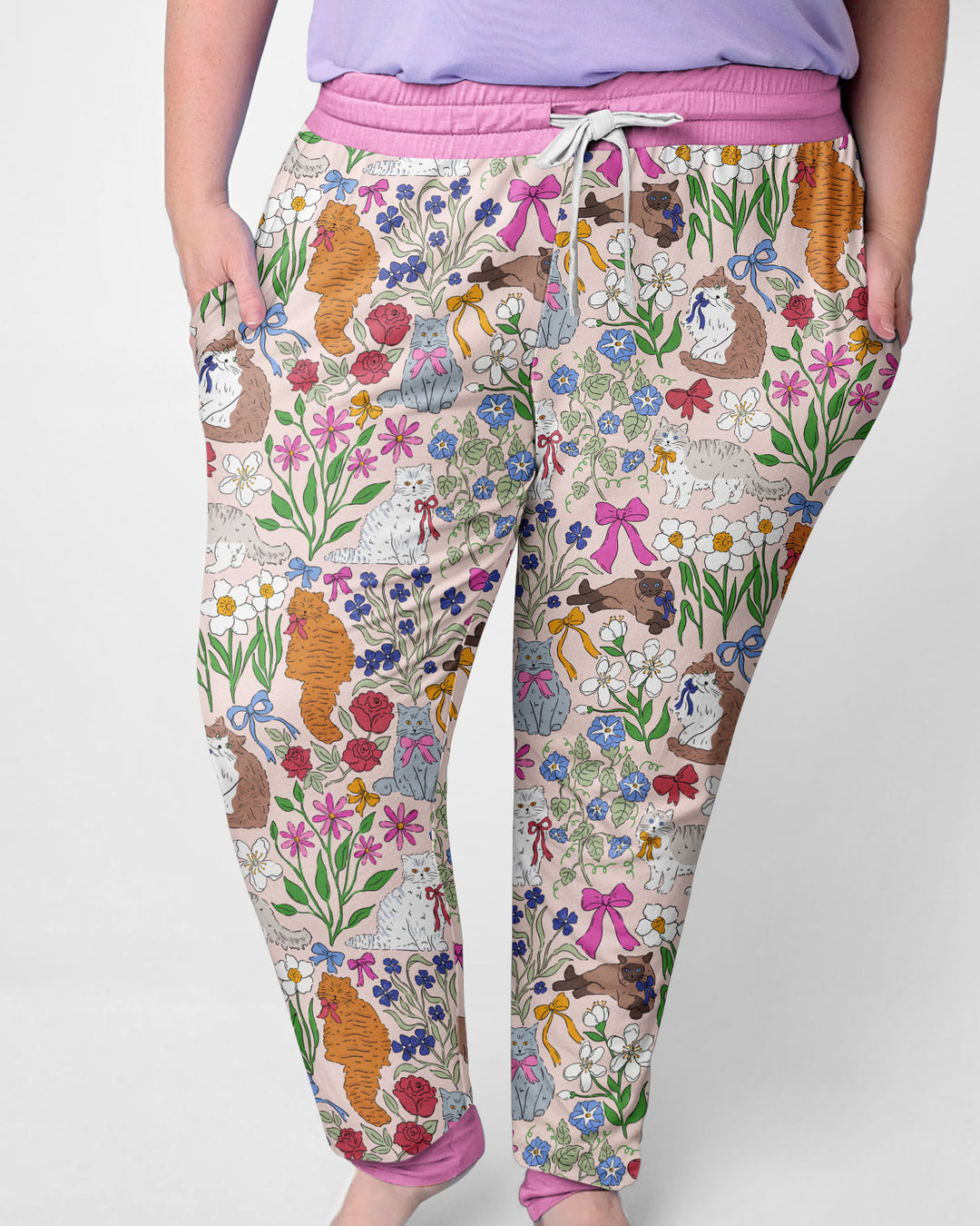 The Garden Cattery Mommy & Me Matching Bamboo Women Pajama Set