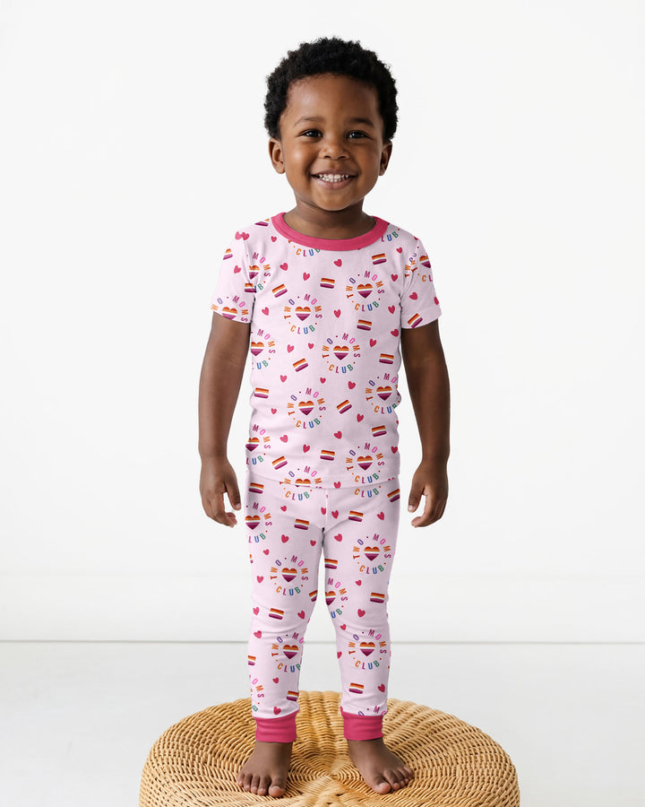 Love Makes Family Bamboo Two Piece Short Sleeve Pajama Set