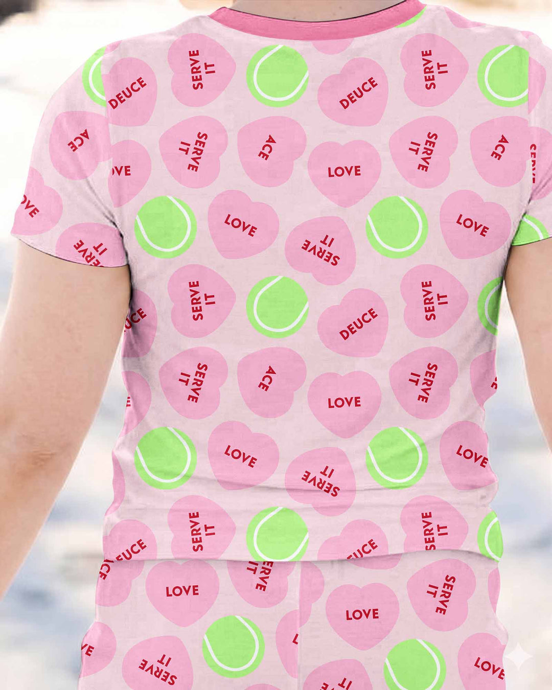 Conjunto de pijama de dos piezas de manga corta de bambú