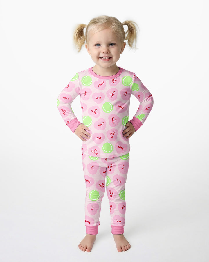 Conjunto de pijama de dos piezas de bambú de manga larga