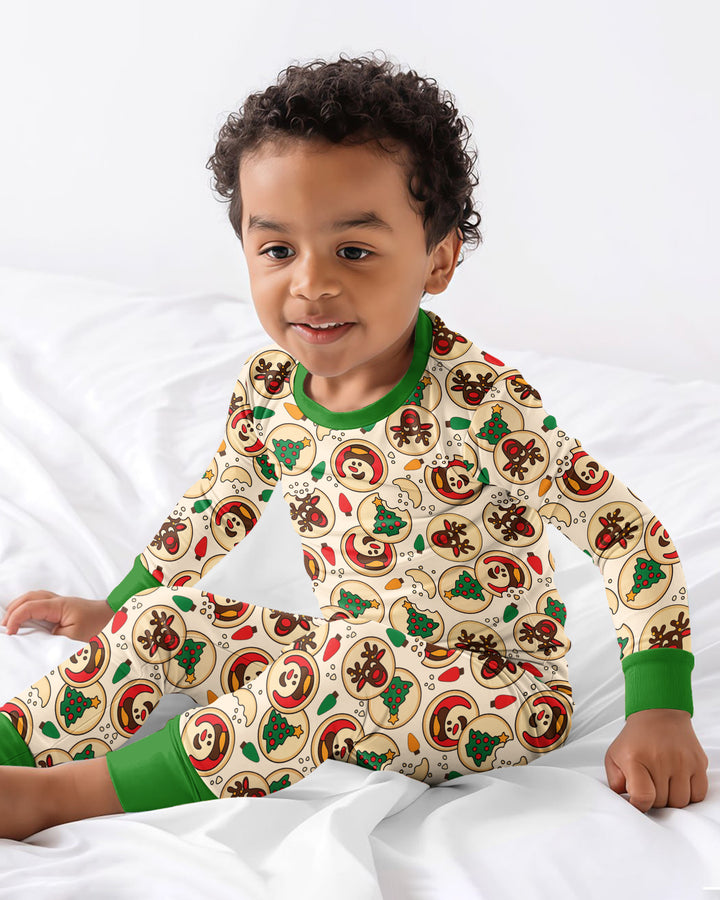 Christmas Sugar Cookie Bamboo Two Piece Long Sleeve Pajama Set